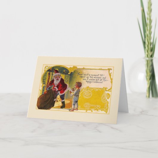 Carte de voeux de Noël Retro Whimsical (Devant)