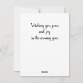 Carte de voeux de Noël rose (Dos)