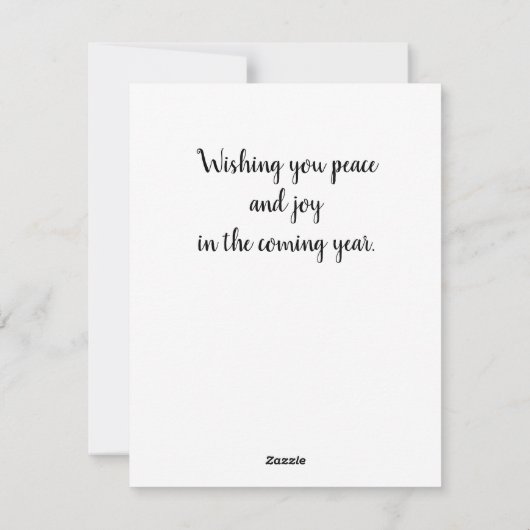 Carte de voeux de Noël rose (Dos)