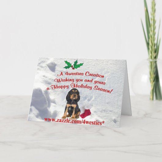 Carte de voeux de Noël Rottweiler (Dos)