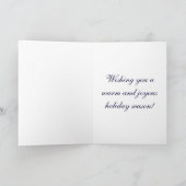Carte de voeux de Noël, Royal Blu (Intérieur)