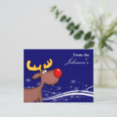 Carte de voeux de Noël Rudolf (Debout devant)