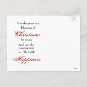 Carte de voeux de Noël Rudolf (Dos)