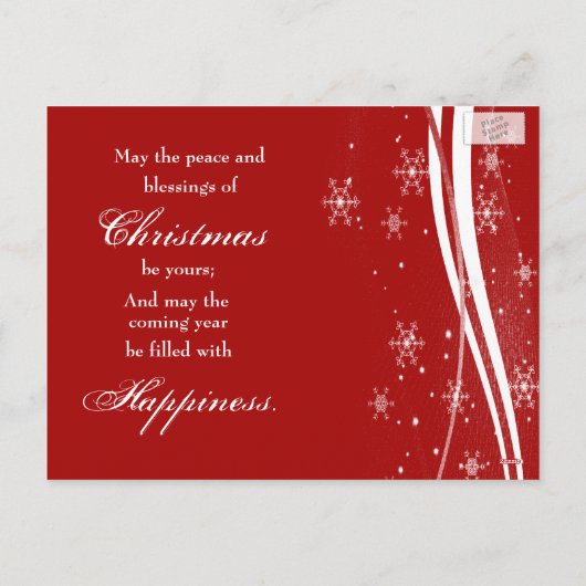 Carte de voeux de Noël Rudolf (Dos)