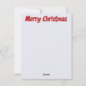 Carte de voeux de Noël Rudolph (Dos)