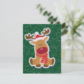 Carte de voeux de Noël Rudolph (Debout devant)