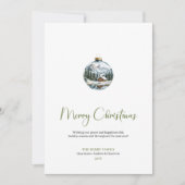 Carte de vœux de Noël rustique boho botanique neut (Devant)