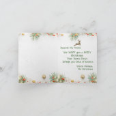 Carte de voeux de Noël Samoyed personnalisable (Intérieur)