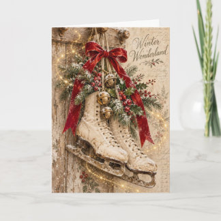 Carte de vœux de Noël - Scène vintage - V4
