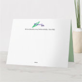 Carte de voeux de Noël : Sentiment de Noël (Dos)