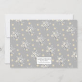 Carte de voeux de Noël Silver Sparkle Merry (Dos)