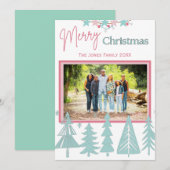 Carte de voeux de Noël simple (Devant / Derrière)