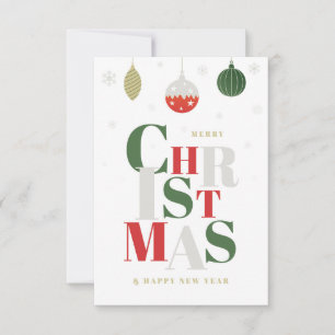 Carte de voeux de Noël simple et élégante.