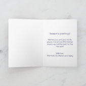 Carte de vœux de Noël simple et joyeux (Intérieur)