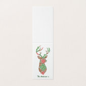 Carte de voeux de Noël simple Reindeer (Outside Unfolded)