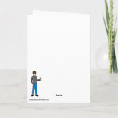 Carte de voeux de Noël Snowman, Frosty (Dos)