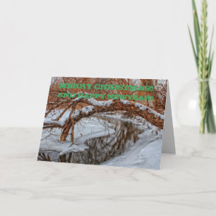 Carte de voeux de Noël Snowy Creek