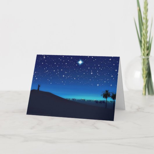 Carte de voeux de Noël Star Over Bethlehem (Devant)