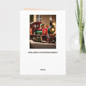 carte de voeux de noël steampunk (Dos)