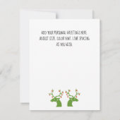 Carte de voeux de Noël style graphique simple en g (Dos)