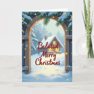Carte de Vœux de Noël Tardifs