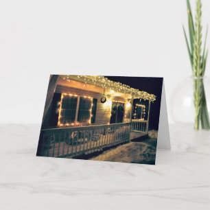 Carte de vœux de Noël 'The Christmas Porch' - Sais