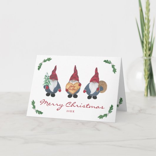 Carte de voeux de Noël Tomten (Devant)