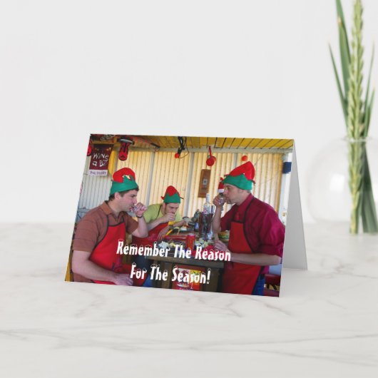 Carte de voeux de Noël très amusante! (Devant)