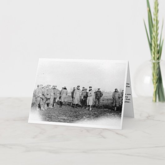 Carte de vœux de Noël Trêve de 1914 (Devant)