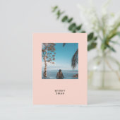 Carte de vœux de Noël tropical avec photo et texte (Debout devant)