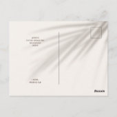 Carte de vœux de Noël tropical avec photo et texte (Dos)