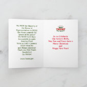 Carte de voeux de Noël Trump 2024 (Intérieur)