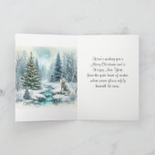 Carte de vœux de Noël Une Renarde Blanche en Paix  (Intérieur)