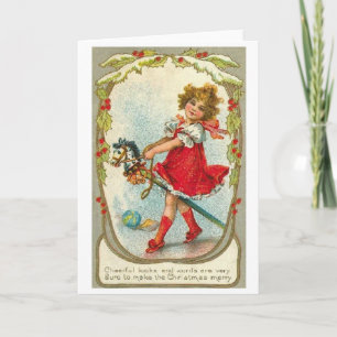 Carte de voeux de Noël victorienne