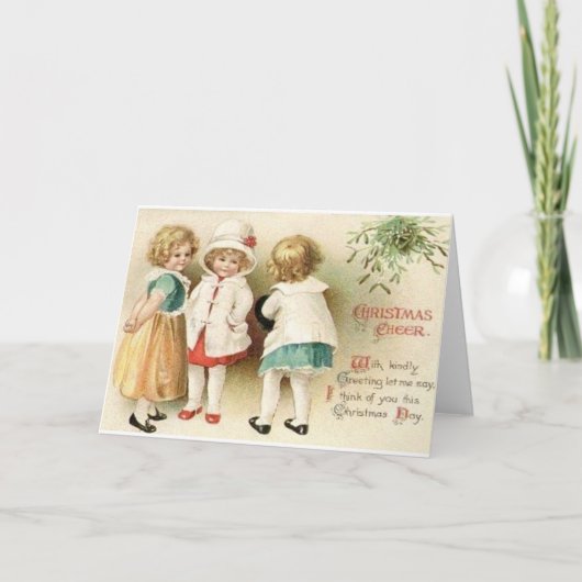 Carte de voeux de Noël victorienne (Devant)