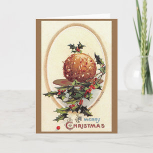 Carte de voeux de Noël victorienne
