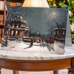 Carte de voeux de Noël victorienne