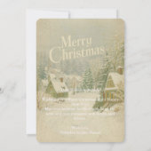 Carte de vœux de Noël 'Village d'hiver cosy' - 5x7 (Dos)
