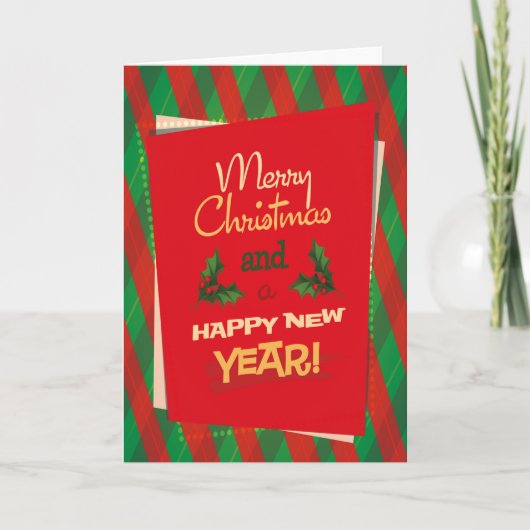 Carte de voeux de Noël Vintage (Devant)