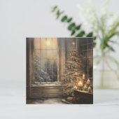 Carte de voeux de Noël Vintage (Debout devant)