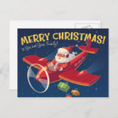 Carte de voeux de Noël Vintage (Devant / Derrière)