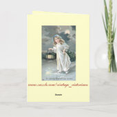Carte de voeux de Noël Vintage victorien (Dos)