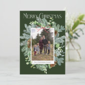 Carte de voeux de Noël Watercolor (Debout devant)