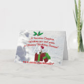 Carte de voeux de Noël Westie (Dos)