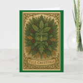 Carte de vœux de Noël Yule Greetings (Devant)