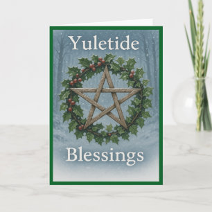 Carte de vœux de Noël Yuletide Blessings