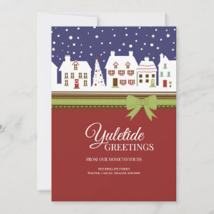 Carte de vœux de Noël Yuletide Greetings