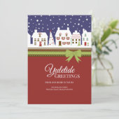 Carte de vœux de Noël Yuletide Greetings (Debout devant)