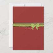 Carte de vœux de Noël Yuletide Greetings (Dos)
