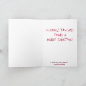 Carte de voeux de Noël ZOMBIE (Intérieur)